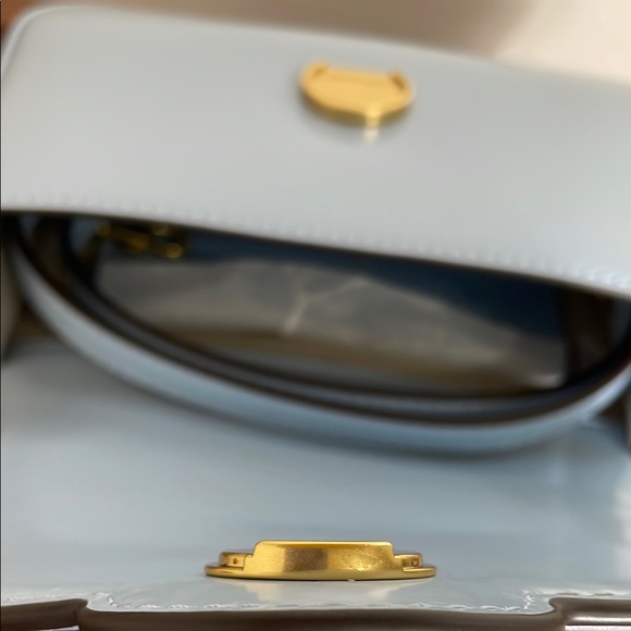 Tory Burch Blue Mini Bag with Gold Hardware - Picture 5 of 7